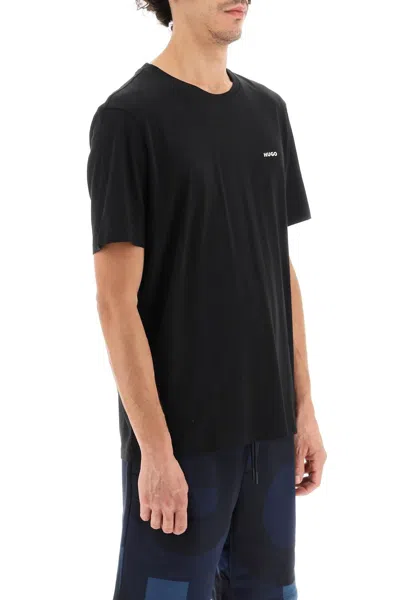 Shop Hugo Oversized T Shirt With Logo In Black