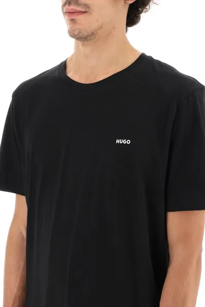 Shop Hugo Oversized T Shirt With Logo In Black