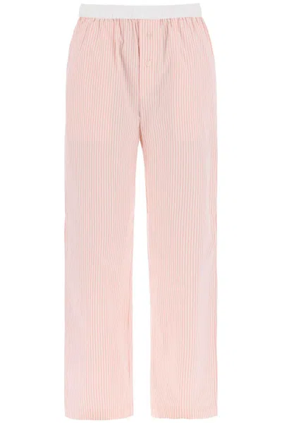 Shop By Malene Birger Helsy Pants In White,pink