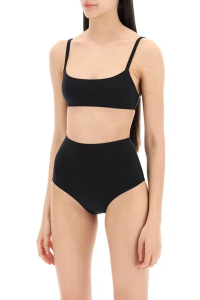 Shop Lido Eleven High Waist Bikini Set In Black