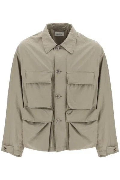 Shop Lemaire Lightweight Multi Pocket Jacket In Khaki