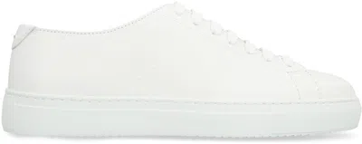 Shop Doucal's Leather Low-top Sneakers In White