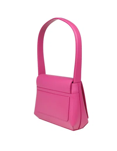 Shop Dolce & Gabbana Leather Shoulder Bag In Lilac