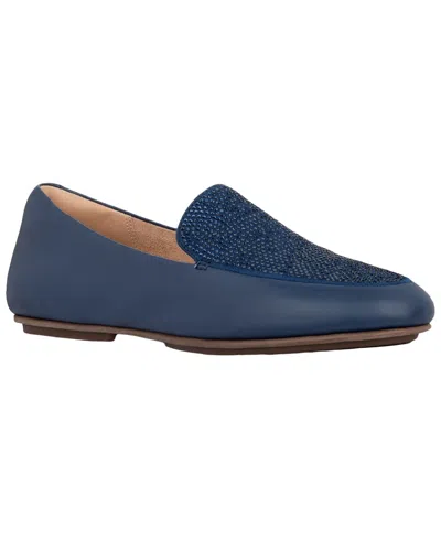 Shop Fitflop Lena Leather Loafer In Blue