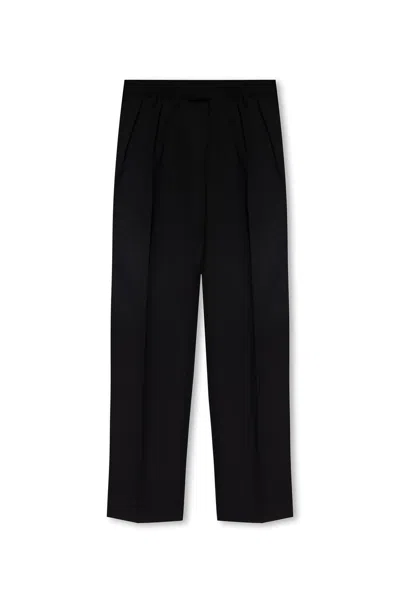 Shop Gucci Wool Trousers In Black