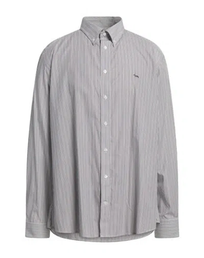 Shop Harmont & Blaine Man Shirt Khaki Size 3xl Cotton In Beige