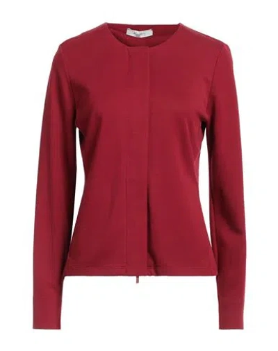 Shop Max Mara Woman Sweatshirt Red Size L Cotton, Polyamide
