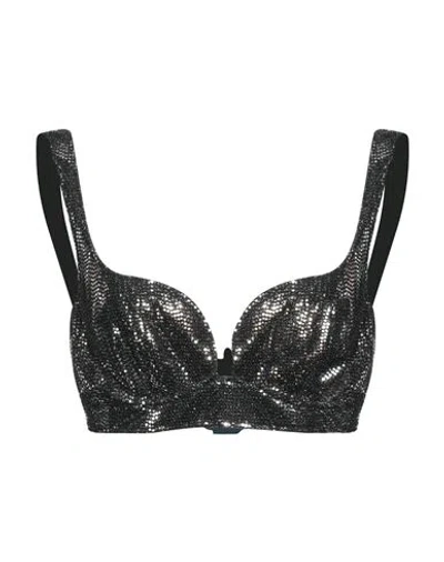 Etro Woman Top Black Size 12 Nylon, Polyester, Elastane In Black