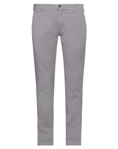 Shop Mason's Man Pants Lilac Size 36 Cotton, Lycra In Purple