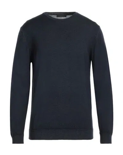 Shop Daniele Fiesoli Man Sweater Midnight Blue Size Xxl Merino Wool