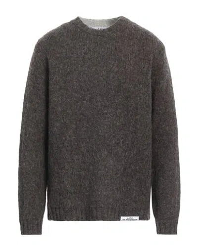 Shop A.p.c. X Jw Anderson A. P.c. X Jw Anderson Man Sweater Dark Brown Size Xl Wool, Virgin Wool