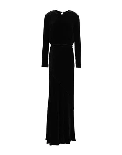 Shop Aspesi Woman Maxi Dress Black Size 6 Viscose, Silk
