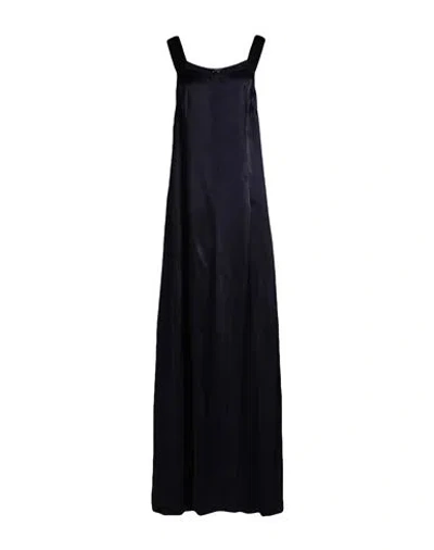 Aspesi Woman Maxi Dress Midnight Blue Size 8 Viscose In Blue