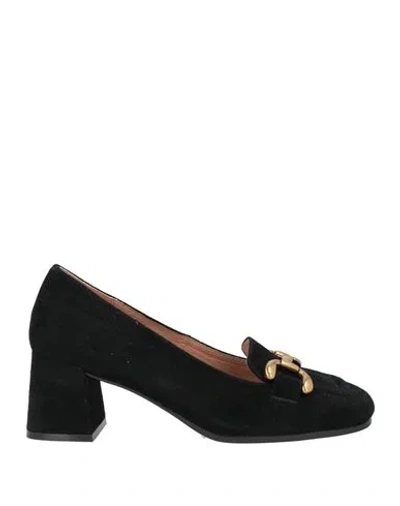 Aquarelle Woman Loafers Black Size 8 Soft Leather In Black