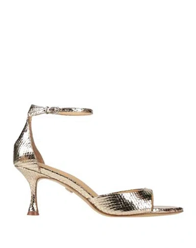 Lola Cruz Woman Sandals Platinum Size 7 Leather In Grey