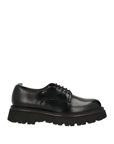 Shop Green George Man Lace-up Shoes Black Size 8 Leather