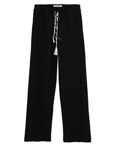Shop Jordanluca Man Pants Black Size Xl Cotton, Polyester, Polyurethane, Metal
