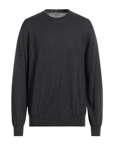 Shop Canali Man Sweater Steel Grey Size 48 Merino Wool