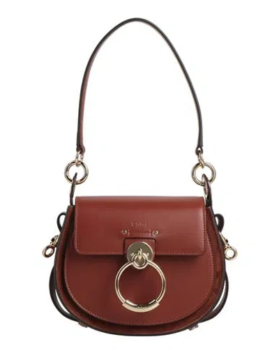 Shop Chloé Woman Handbag Brick Red Size - Calfskin