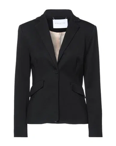 Shop Nenette Woman Blazer Black Size 10 Viscose, Polyamide, Elastane