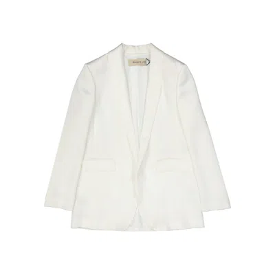 Shop Blanca Vita Satin Effect Jacket In White