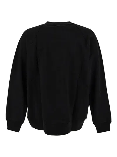 Shop Versace Jeans Couture Logo Sweatshirt In Black