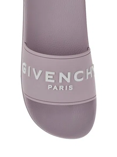 Shop Givenchy Logo Slide In Purple