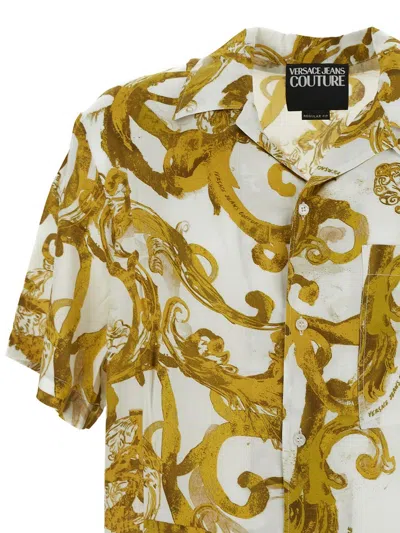 Shop Versace Jeans Couture Baroque Shirt In White