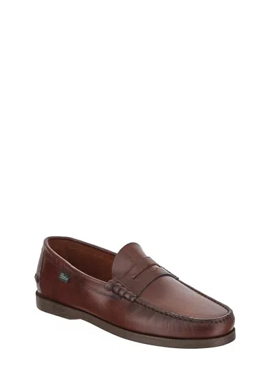 Shop Paraboot Coraux Marine Shoes In Brown