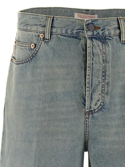 Shop Valentino Regular Jeans In Blue