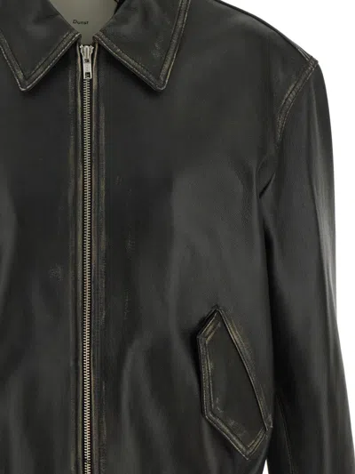 Shop Dunst Leather Jacket In Black