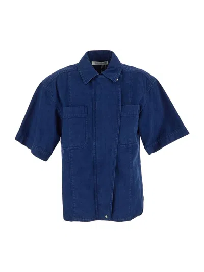 Shop Max Mara Gabriel Shirt In Blue