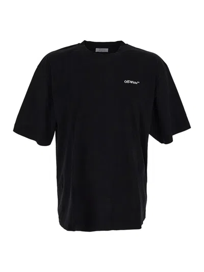 Shop Off-white Cotton T-shirt In Black