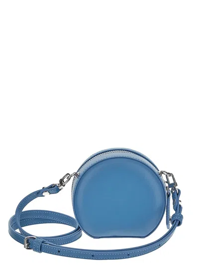 Shop Vivienne Westwood Nappa Mini Round Crossbody In Blue