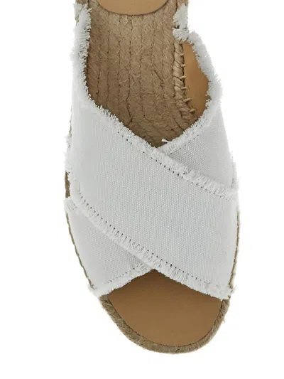 Castaã±er Palmera Flat Espadrilles In White