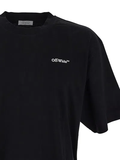 Shop Off-white Cotton T-shirt In Black