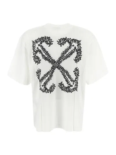 Shop Off-white Cotton T-shirt In White