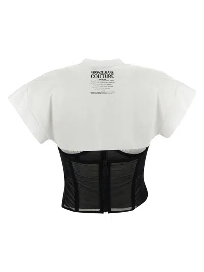 Shop Versace Jeans Couture Bustier Top In White