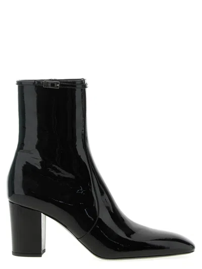 Shop Saint Laurent Betty Ankle Boots In Black