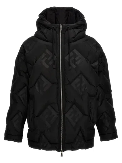Shop Fendi Ff Down Jacket In Black
