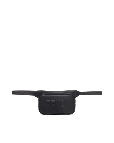 Shop Fendi Belt Bag  Roma In Black