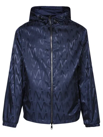 Shop Moncler Lepontine Blue Jacket