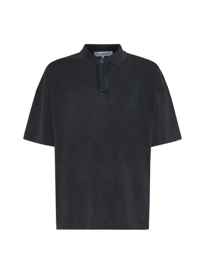 Shop Jw Anderson J.w. Anderson Polo Shirt In Charcoal