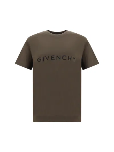 Shop Givenchy T-shirt In Khaki