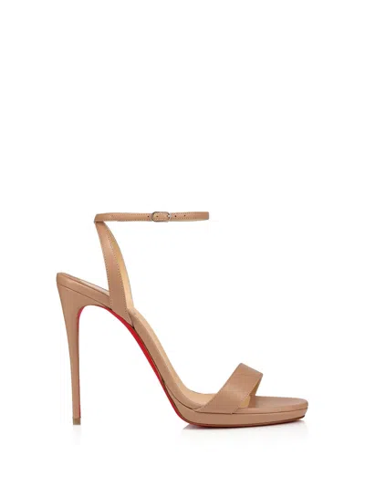 Shop Christian Louboutin Sandals In Nude