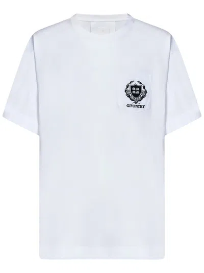 Shop Givenchy Crest T-shirt In White