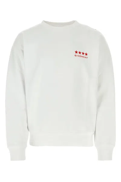 Shop Givenchy White Cotton Sweatshirt