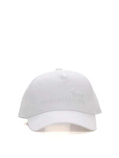 Shop Harmont & Blaine Peaked Hat In White
