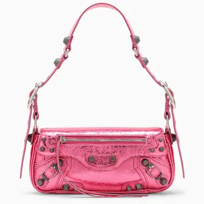 Shop Balenciaga Le Cagole Xs Metallic Pink Shoulder Bag