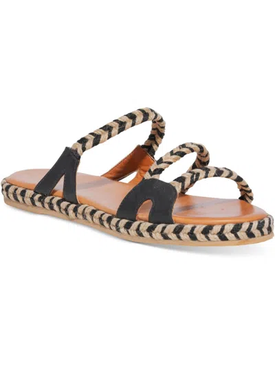 Shop Silvia Cobos Camino Womens Slip On Open Toe Flatform Sandals In Brown